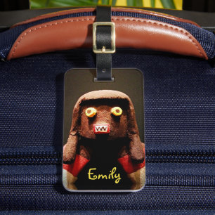Etiqueta De Bagagem Foto de Rosto de Boneca Kachina com Nome Personali