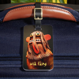 Etiqueta De Bagagem Foto do Rosto de Boneca Kachina Coisa Selvagem Fof