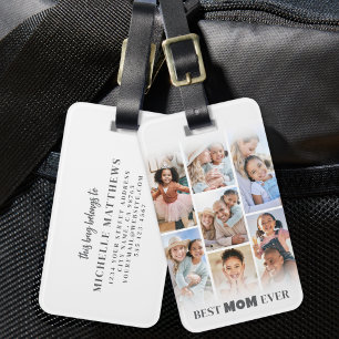 Etiqueta De Bagagem Foto Personalizada da Mamãe