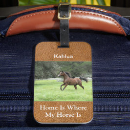 Etiqueta De Bagagem Foto personalizada de na moda Horse