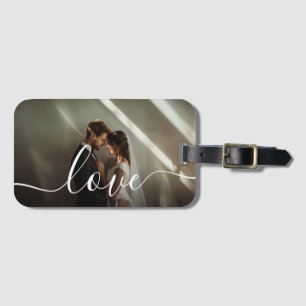 Etiqueta De Bagagem Foto personalizada do casal 'Love'