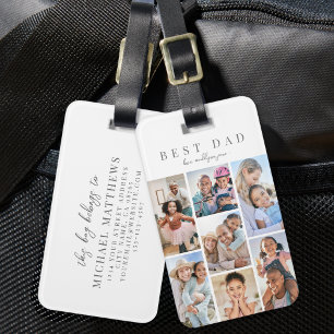 Etiqueta De Bagagem Foto Personalizada do Papai