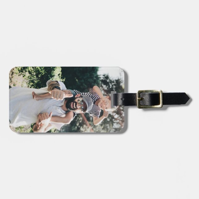 Etiqueta De Bagagem Foto personalizada personalizada (Frente Horizontal)