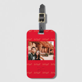 Etiqueta De Bagagem Foto personalizada XOXO