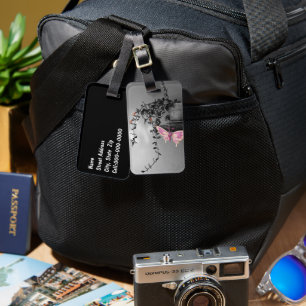 Etiqueta De Bagagem Fotografia de vida estática da borboleta de abert