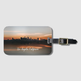 Etiqueta De Bagagem Fotografia Skyline de Los Angeles no Sunset