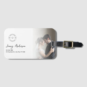 Etiqueta De Bagagem Fotógrafo de Casamento com Marca Personalizada