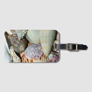 Etiqueta De Bagagem Fotos Personalizadas de Conchas de Praia