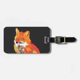 Etiqueta De Bagagem Fox Funky legal