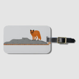 Etiqueta De Bagagem 🦊 Fox on the Rock Luggage Tag