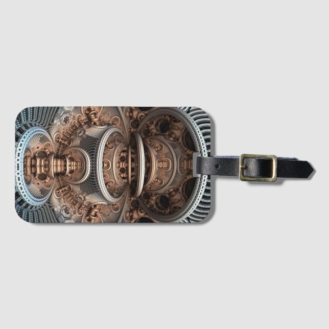 Etiqueta De Bagagem Fractal (Frente Horizontal)