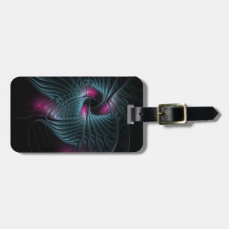 Etiqueta De Bagagem Fractal de Fantasia Colorida abstrato
