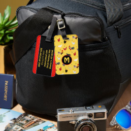 Etiqueta De Bagagem Frango Engraçado