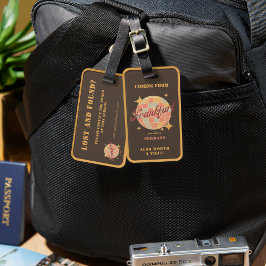Etiqueta De Bagagem Frankfurt FFM Alemanha Viagens vintage