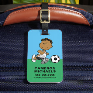 Etiqueta De Bagagem Franklin Jogando Futebol