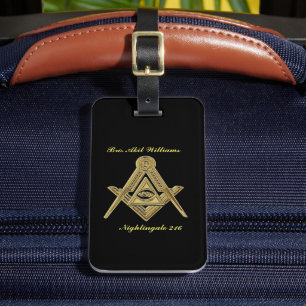 Etiqueta De Bagagem Freemason