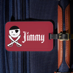 Etiqueta De Bagagem Friendly Jolly Roger