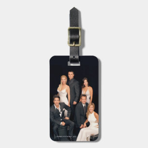 Etiqueta De Bagagem FRIENDS™   Grupo em Trajes Formais Preto e Branco