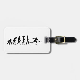 Etiqueta De Bagagem Frisbee da evolução