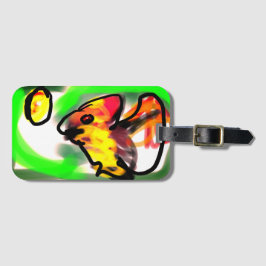 Etiqueta De Bagagem Fruit bat  art