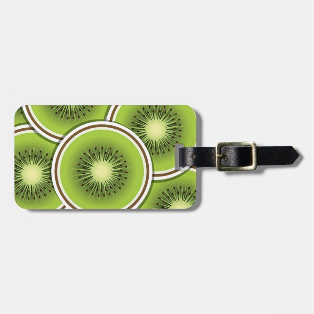Etiqueta De Bagagem Fruta Funky kiwi (Frente Horizontal)