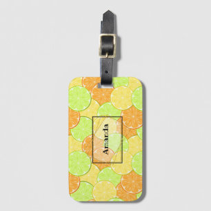 Etiqueta De Bagagem Fruta personalizada da fruta do limão do limão