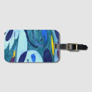 Etiqueta De Bagagem Fumos azuis