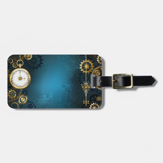 Etiqueta De Bagagem Fundo de taruga com guelras (Frente Horizontal)