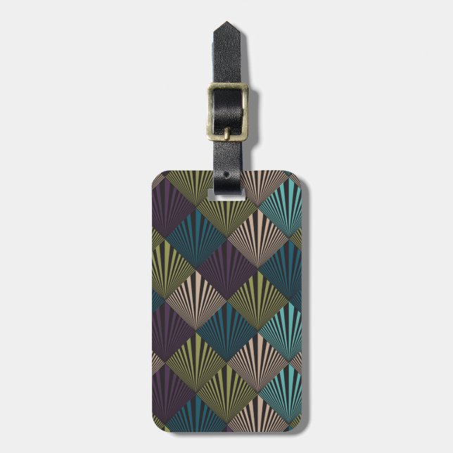 Etiqueta De Bagagem fundo Pop (Frente Vertical)