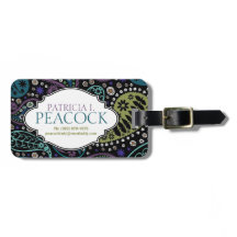 Funky Boho Hippie Peacock Paisley Personalizado