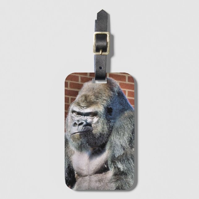 ETIQUETA DE BAGAGEM FUNNY GORILLA (Frente Vertical)