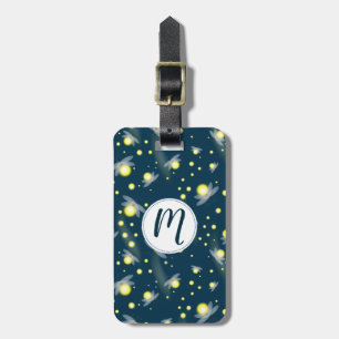 Etiqueta De Bagagem Furgões Eetais Brilhantes no Padrão Noturno