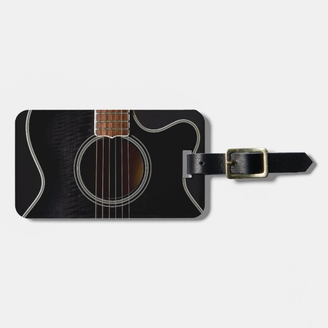 Etiqueta De Bagagem Furo Sonoro de Violão (Frente Horizontal)