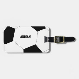 Etiqueta De Bagagem Futebol de bola de futebol personalizado