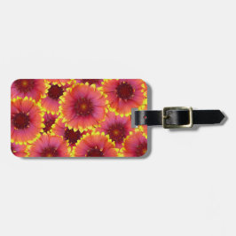 Etiqueta De Bagagem Gaillardia - Padrão Sem Costura