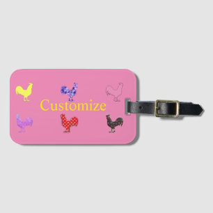 Etiqueta De Bagagem Galinha Hens Thunder_Cove