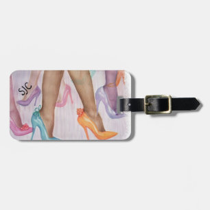 ETIQUETA DE BAGAGEM GAROTA COLORIDA, SUA VELOCIDADE PERSONALIZADA