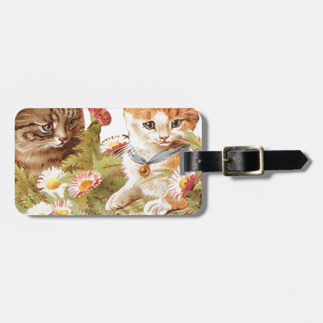 Etiqueta De Bagagem Gatinhos (Frente Horizontal)