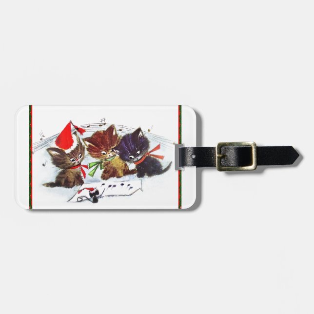 Etiqueta De Bagagem Gatinhos com mouse Maestro (Frente Horizontal)