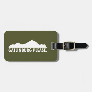 Etiqueta De Bagagem Gatlinburg Tennessee, por favor