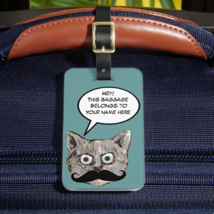 Etiqueta De Bagagem Gato 'Esta Bagagem Pertence A'
