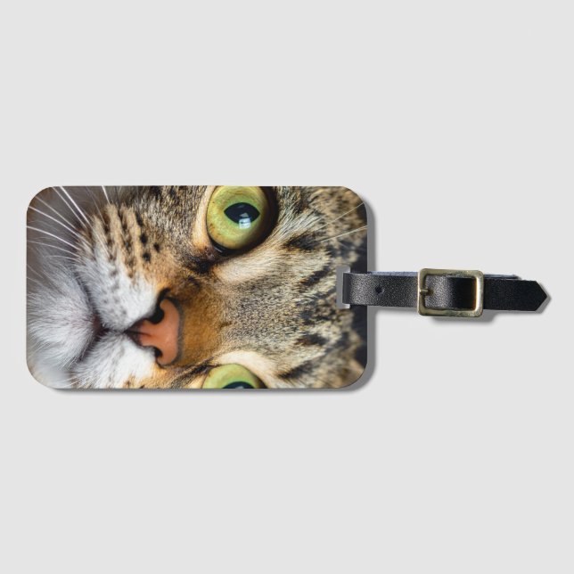 Etiqueta De Bagagem Gato fofo (Frente Horizontal)