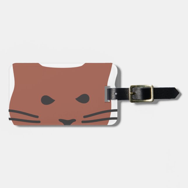 Etiqueta De Bagagem Gato Gato 2 (Frente Horizontal)