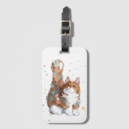 Etiqueta De Bagagem Gato Gato Gato Gato De Animais De Companhia