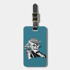 Etiqueta De Bagagem gato golfing engraçado