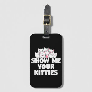 Etiqueta De Bagagem Gato Mostre Meus Gatinhos
