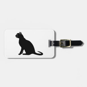 Etiqueta De Bagagem Gato negro