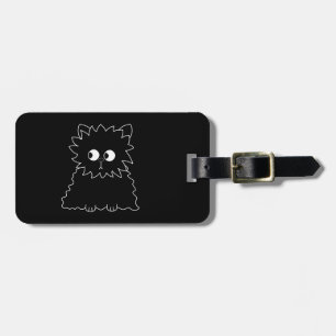 Etiqueta De Bagagem Gato persa preto bonito