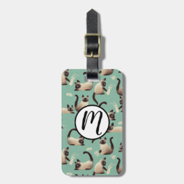 Etiqueta De Bagagem Gatos Siameses Ruins A Arrancar Coisas