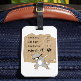 Etiqueta De Bagagem Gatos travessos